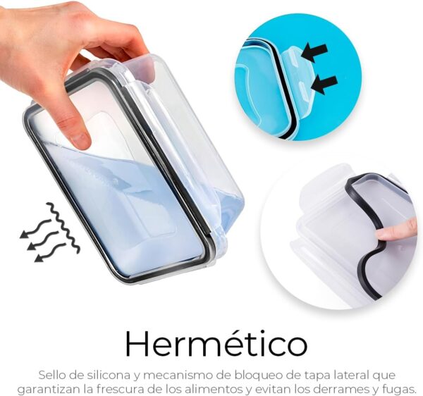Raganet, Contenedores para Alimentos, Juego de 24 Recipientes Hermeticos - Image 5